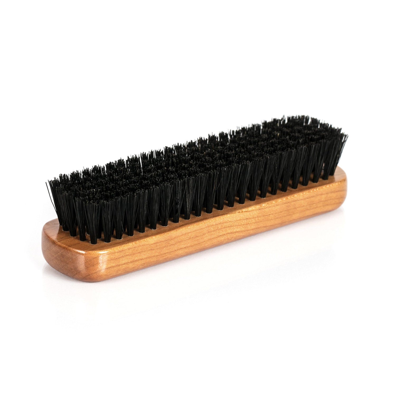 Kent CC2 Pure Black Bristle Travel Clothes Brush, Cherrywood Clothes Brush Kent