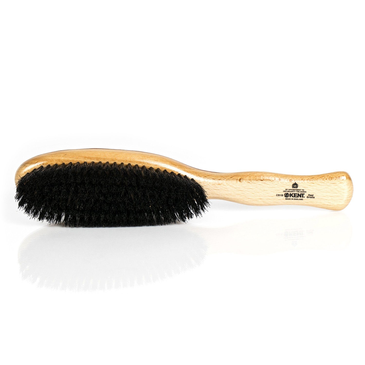 Kent Handcrafted Clothes Brush, Cherrywood Veneer Hair Brush Kent