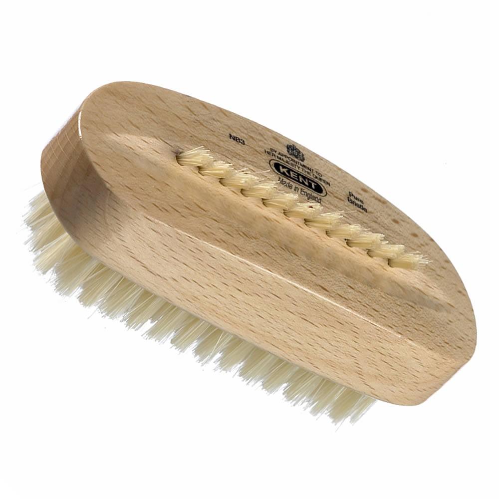 Kent Beech Wood Nail Brush, Light or Dark Bristles Nail Brush Kent Light