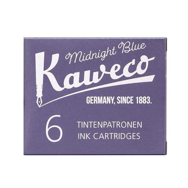 Kaweco Fountain Pen Ink Cartridges, 6-pack Ink Refill Kaweco Midnight Blue