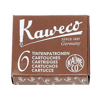 Kaweco Fountain Pen Ink Cartridges, 6-pack Ink Refill Kaweco Caramel Brown