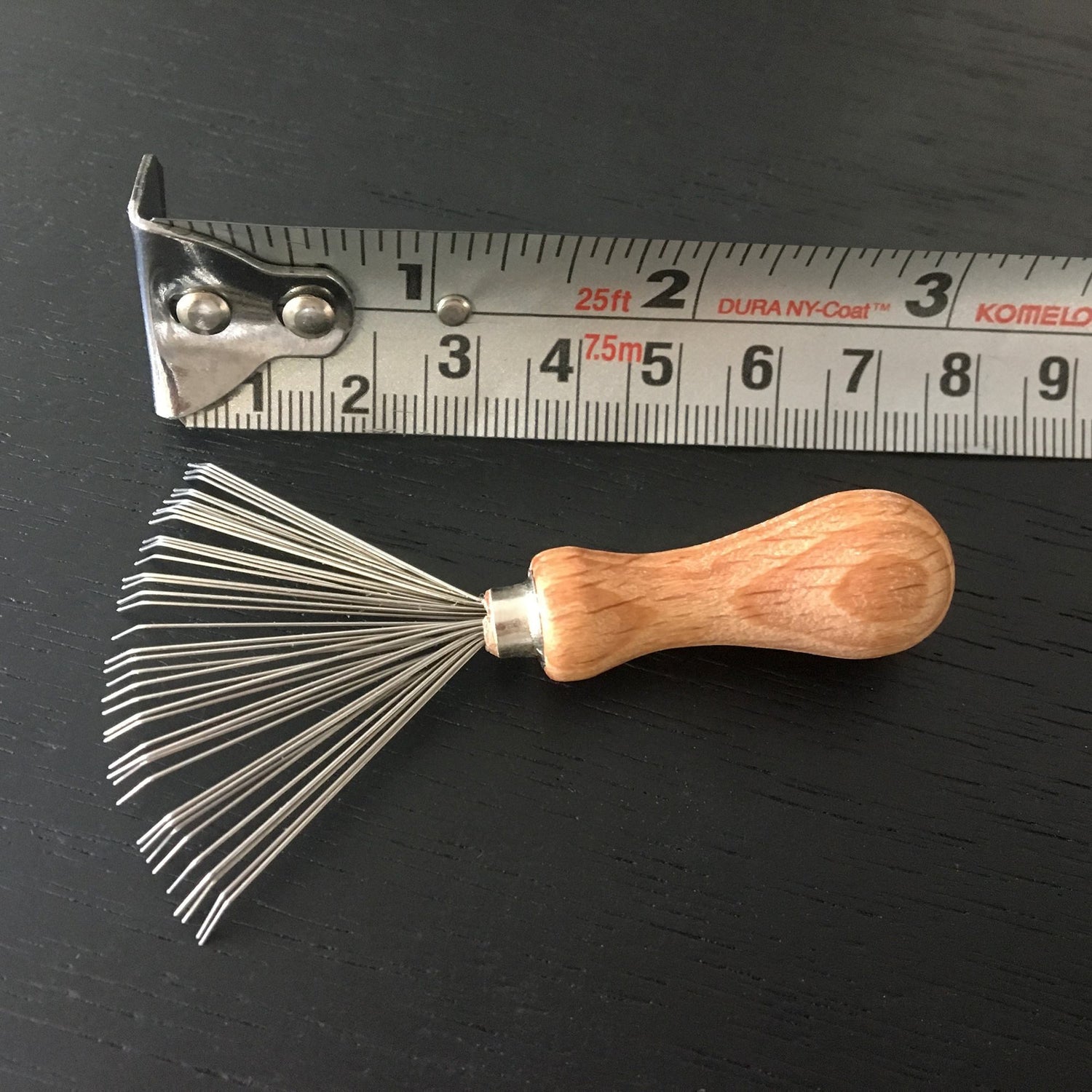 Brush and Comb Cleaner with Metal Bristles and Wooden Handle - Made in Germany Hair Brush Fendrihan