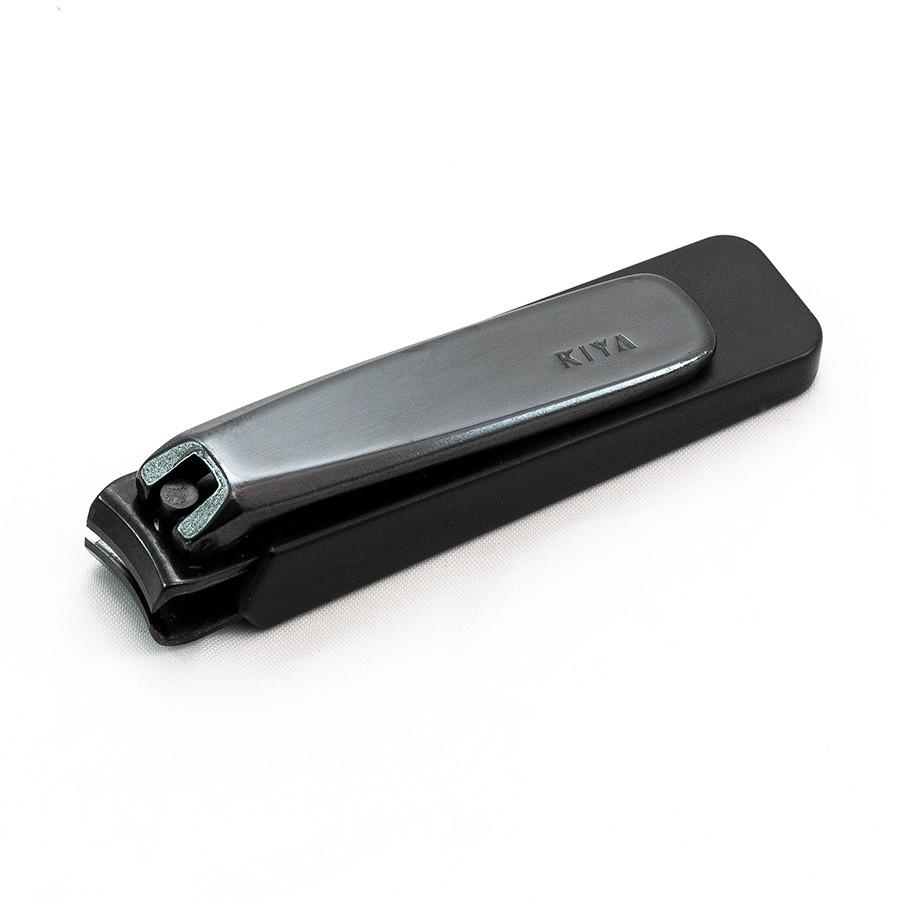 KIYA Black Carbon Steel Nail Clipper, Large - Made in Japan Nail Clipper KIYA