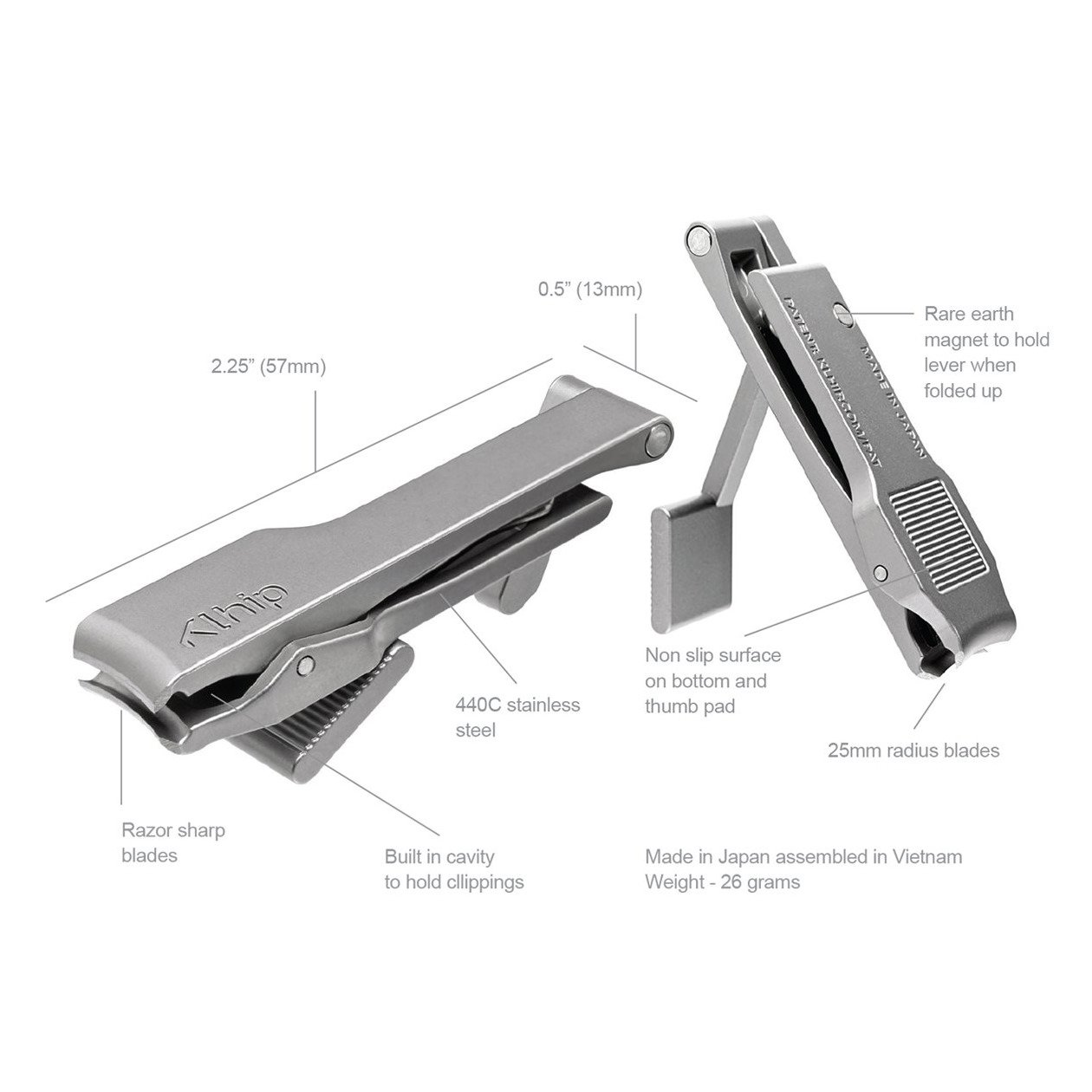 Klhip Ultimate Clipper Nail Clipper Klhip