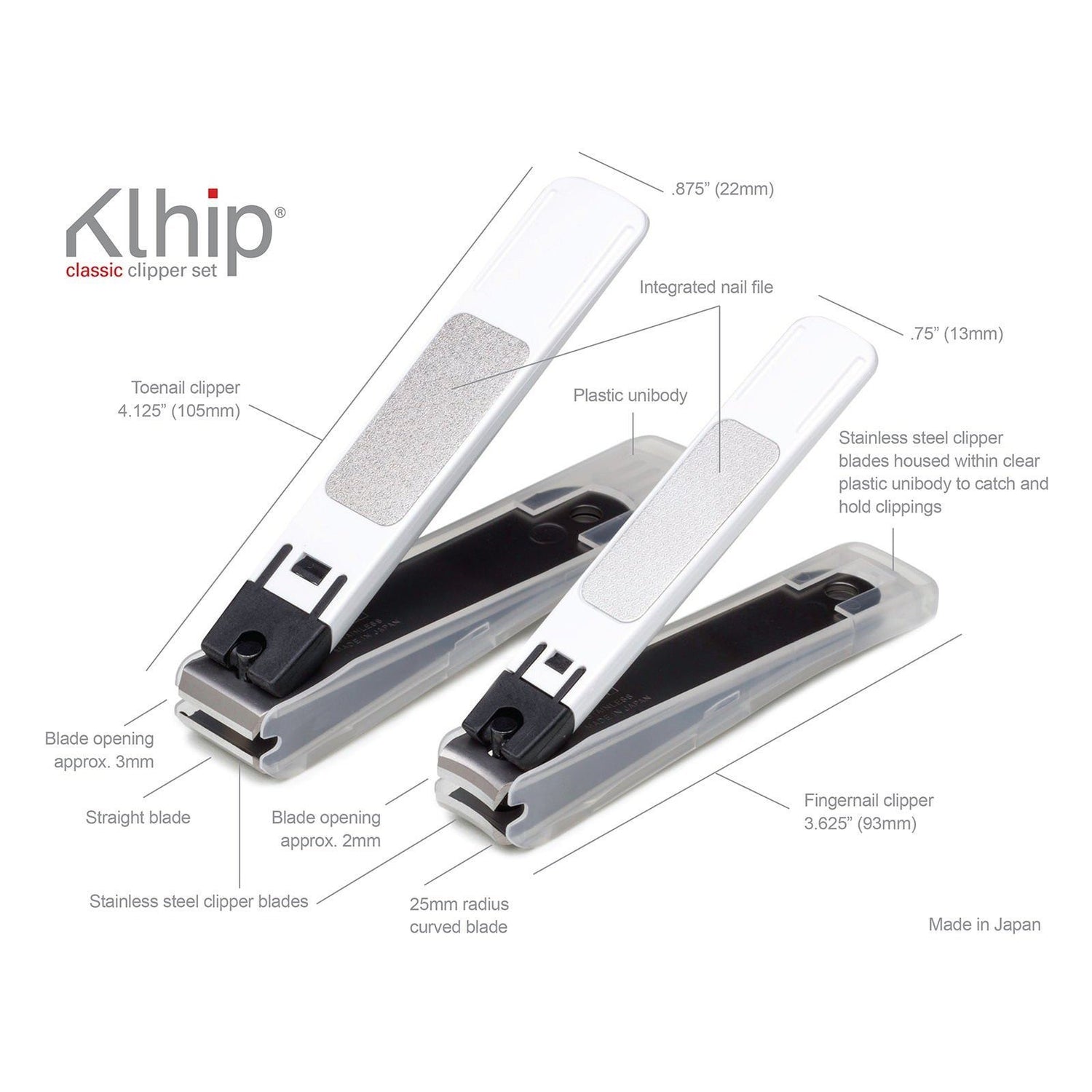 Klhip Classic Clipper Set Nail Clipper Klhip