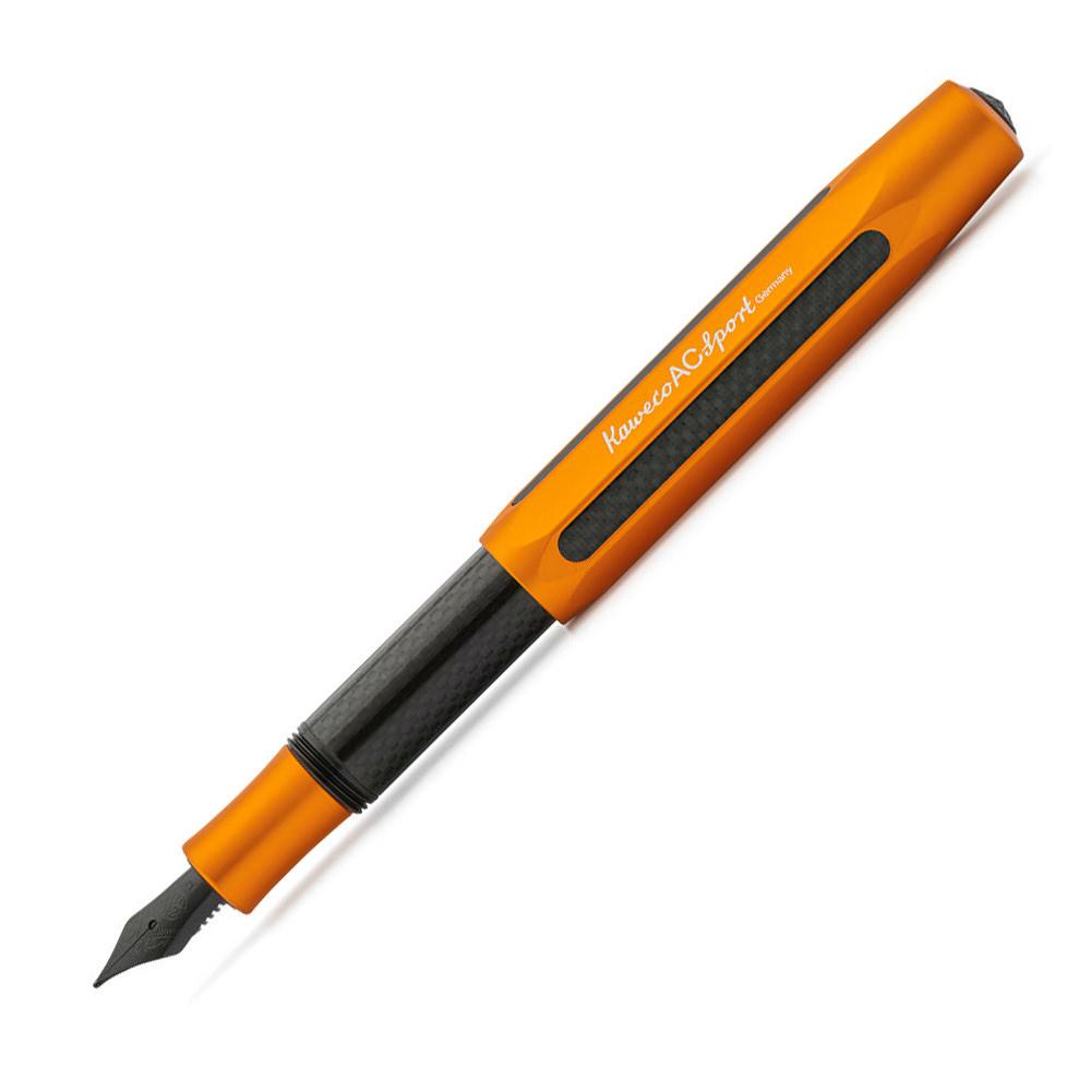 Kaweco AC Sport Carbon Fountain Pen Fountain Pen Kaweco Orange Fine