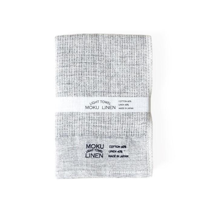 Kontex Moku Linen Towel, Charcoal Towel Japanese Exclusives Hand Towel (101 x 33 cm)