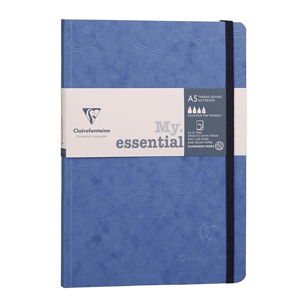 Clairefontaine My Essential A5 Notebook, Blue Notebook Clairefontaine