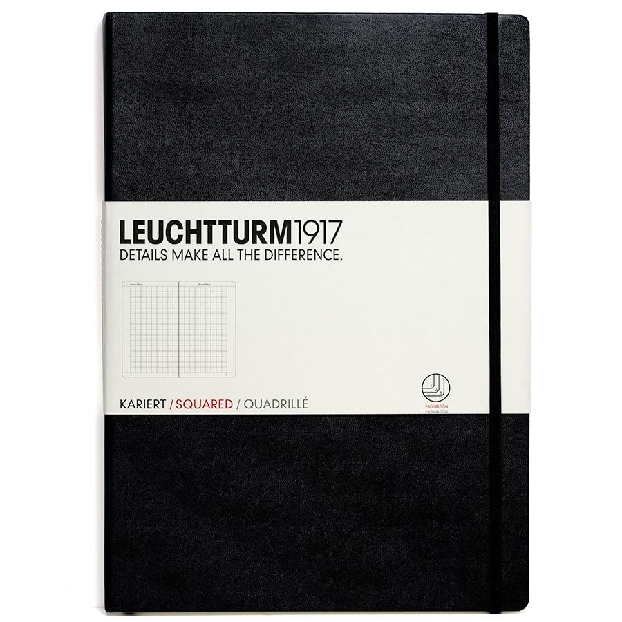 Leuchtturm1917 Master Classic Hard Cover Notebook, Squared Notebook Leuchtturm1917