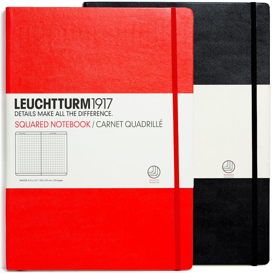 Leuchtturm1917 Master Classic Hard Cover Notebook, Squared Notebook Leuchtturm1917