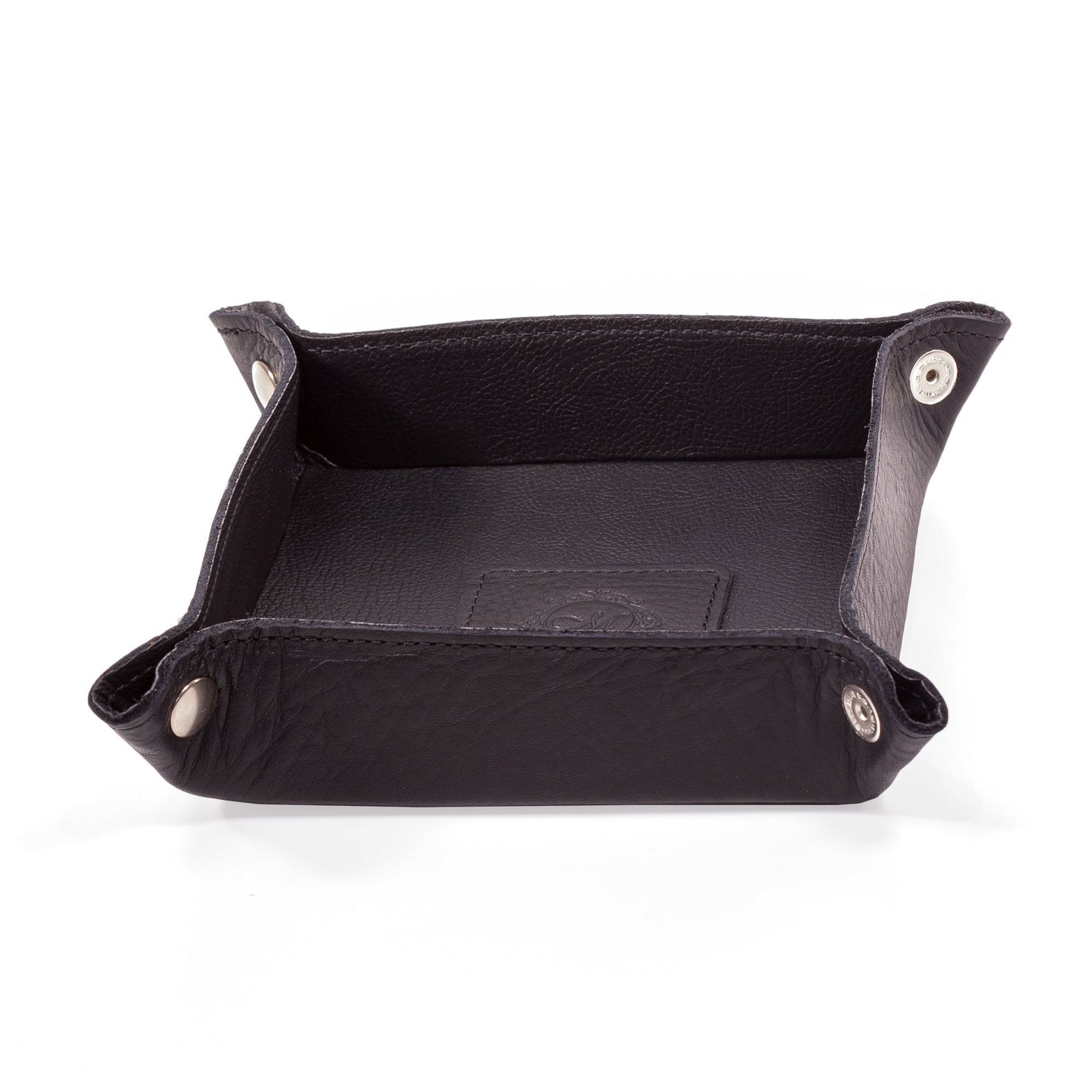 Manufactus Catch All Leather Tray Leather Tray Manufactus by Luca Natalizia Black