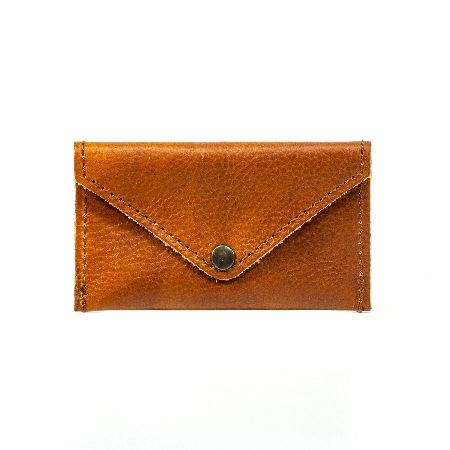 Manufactus Leather Coin Purse Leather Wallet Manufactus by Luca Natalizia Cognac
