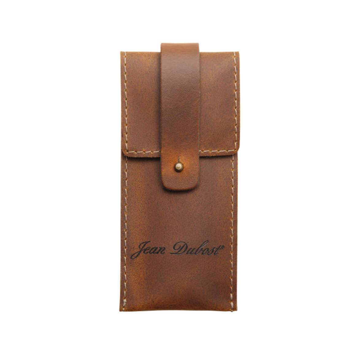 Jean Dubost Leather Knife Holder, Cognac Leather Knife Holder Jean Dubost