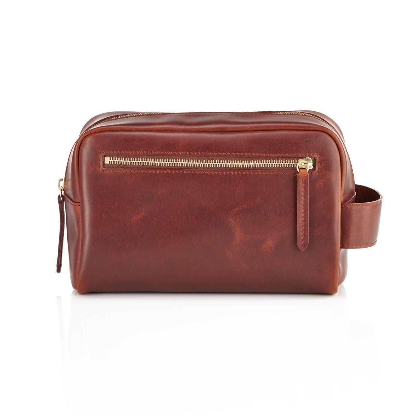 Daines & Hathaway Dopp Kit, Brooklyn Leather Grooming Travel Case Daines & Hathaway
