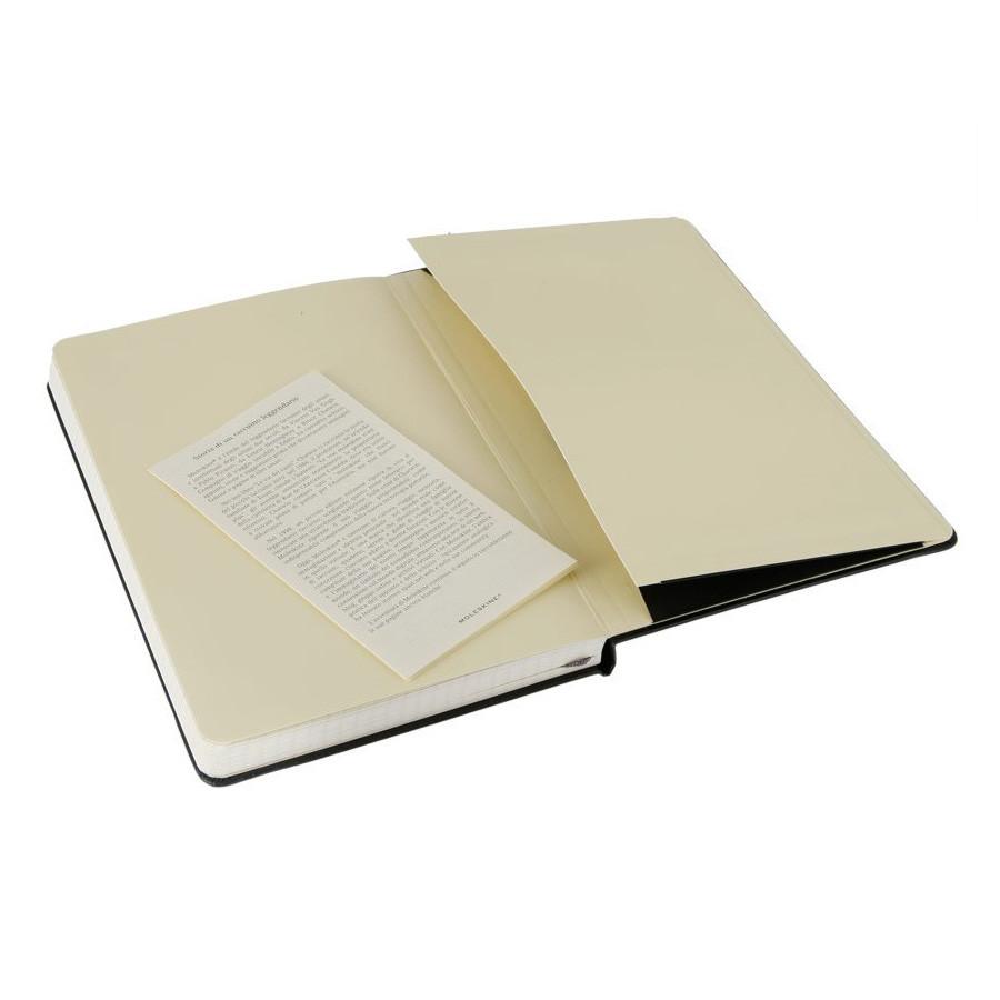 Moleskine 5 x 8 Hard Cover Notebook in Black, Squared Notebook Moleskine