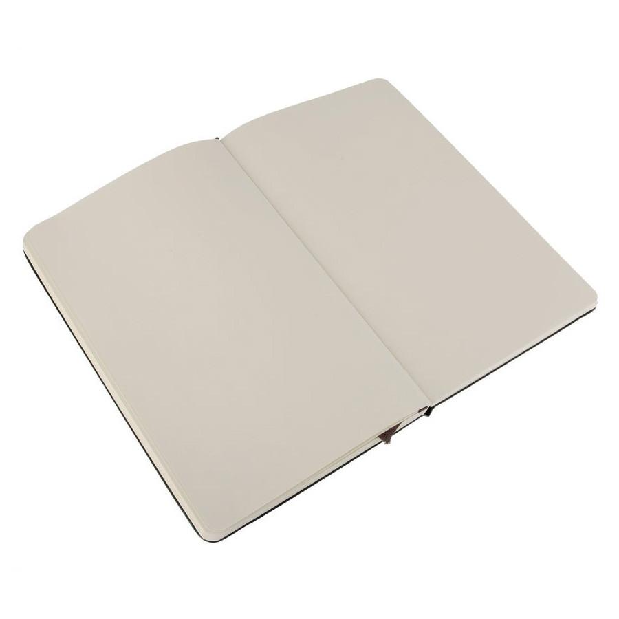 Moleskine 5 x 8 Hard Cover Notebook in Black, Plain Notebook Moleskine