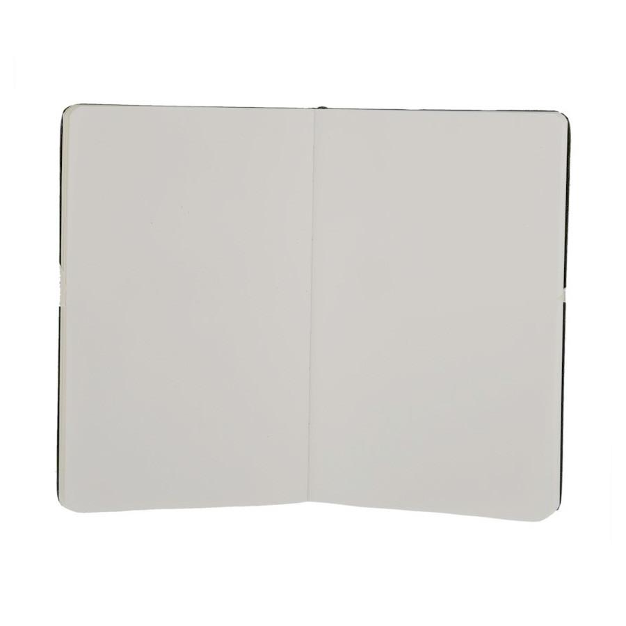 Moleskine 5 x 8 Hard Cover Notebook in Black, Plain Notebook Moleskine