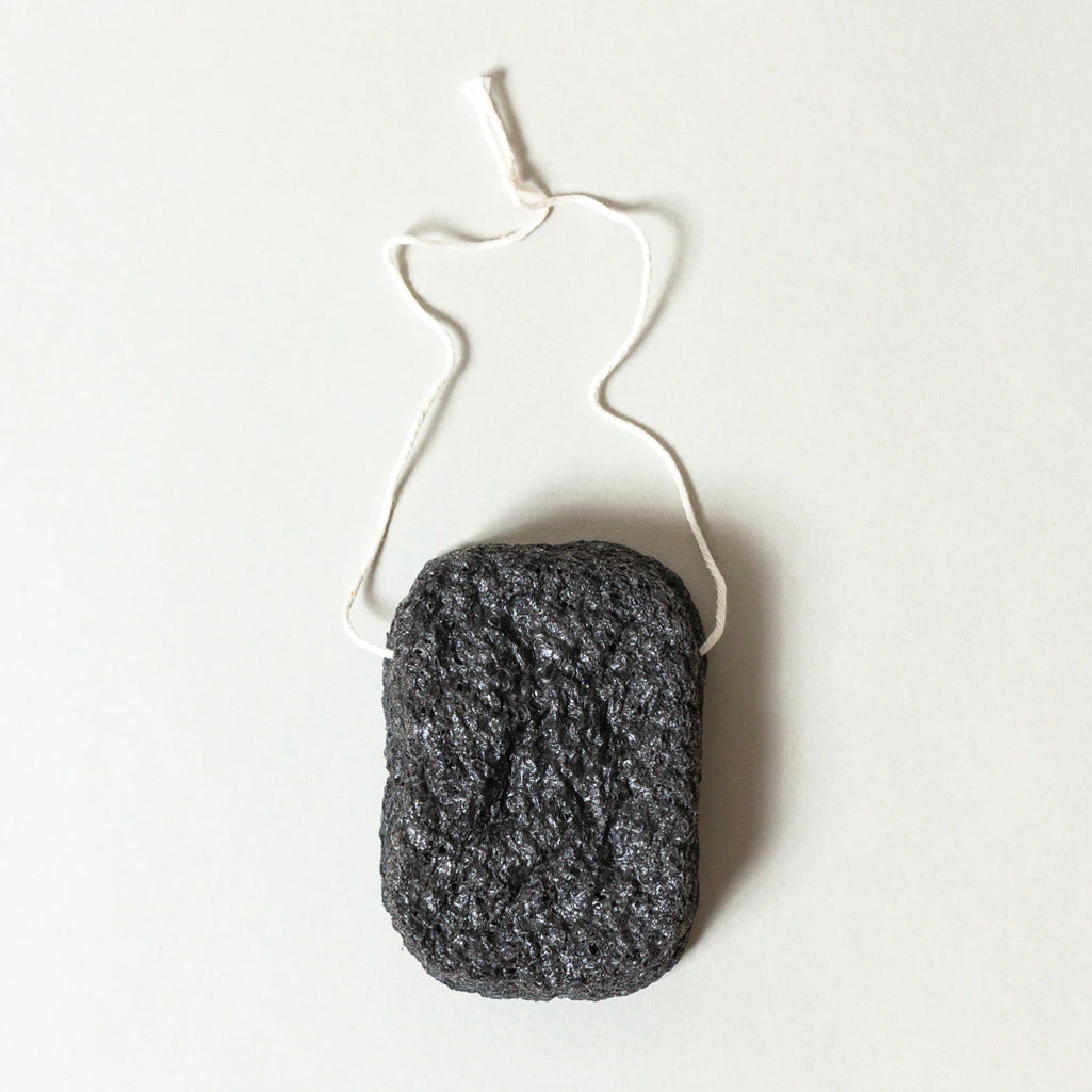 Japanese Binchotan Charcoal Facial Sponge Sponge Binchotan Charcoal