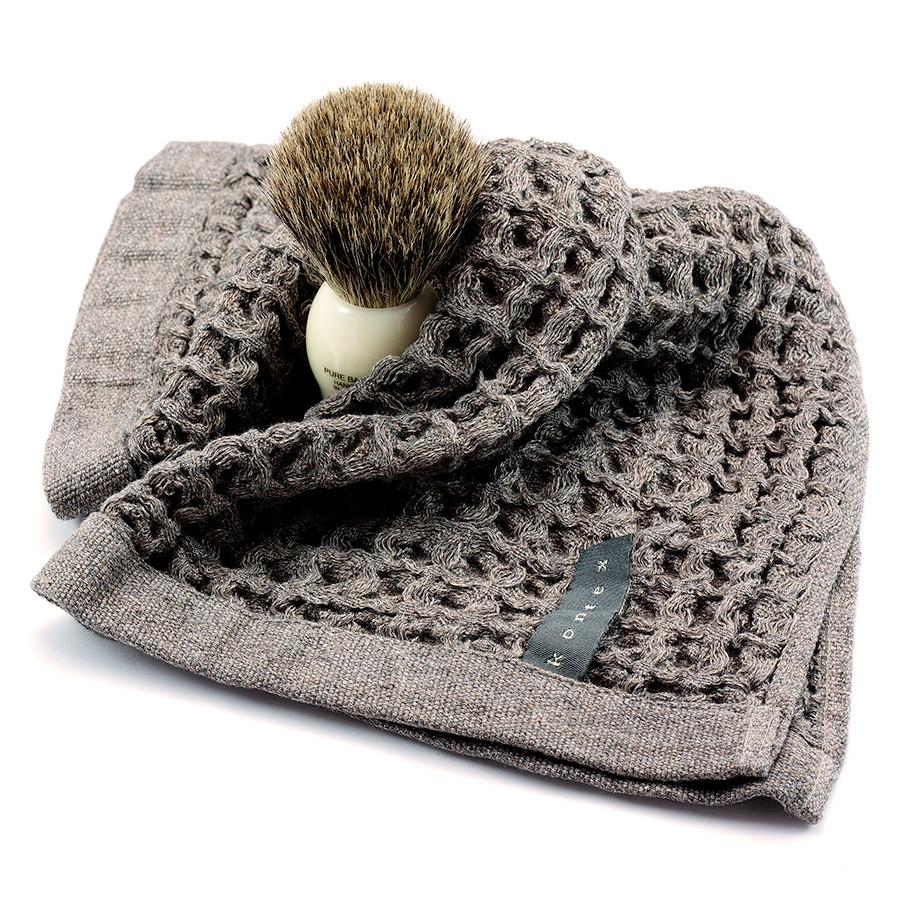 Kontex Cotton Lattice Towel, Grey Towel Japanese Exclusives