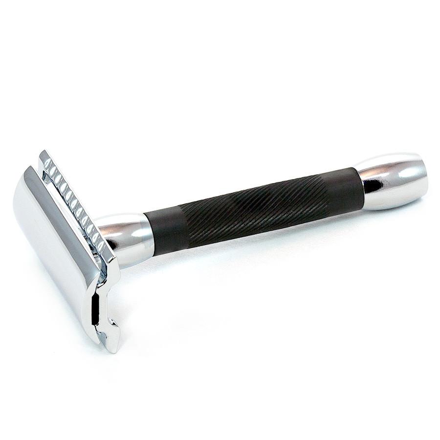 Merkur 30C Classic Double-Edge Safety Razor, Black Resin Handle Double Edge Safety Razor Merkur