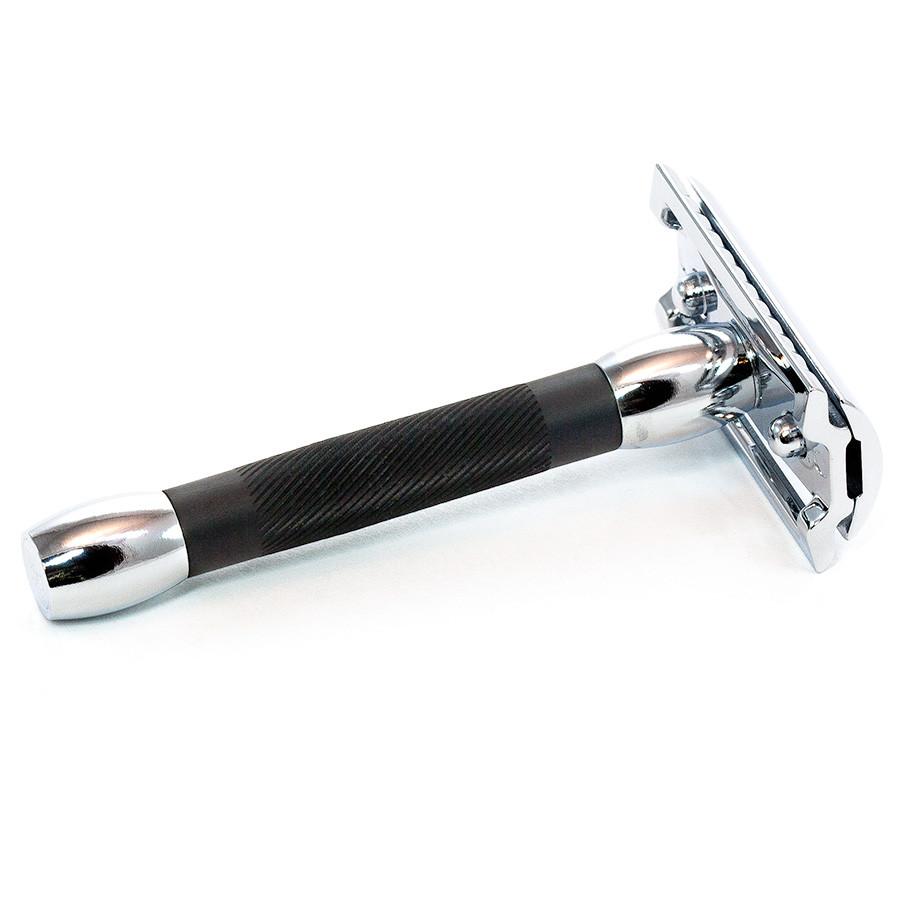 Merkur 30C Classic Double-Edge Safety Razor, Black Resin Handle Double Edge Safety Razor Merkur