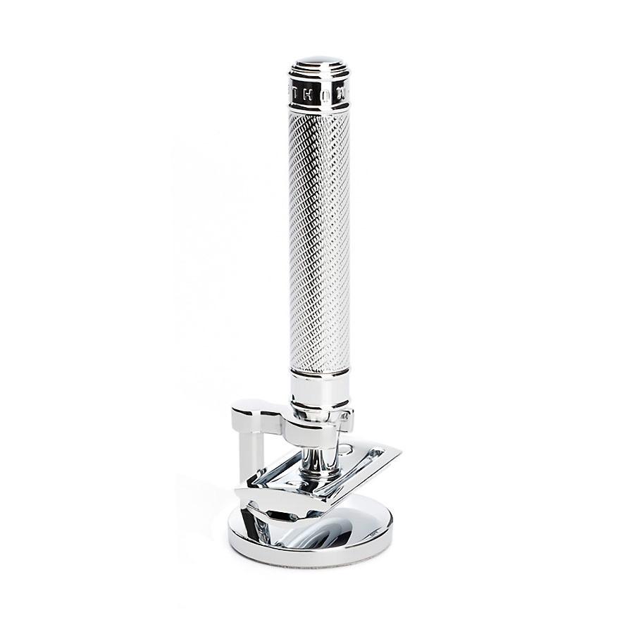 Muhle R41 Tooth Comb Classic Safety Razor and Stand, Save $20 Double Edge Safety Razor Discontinued
