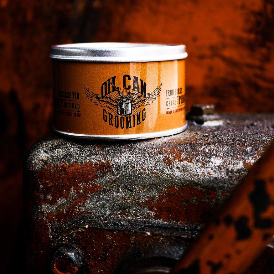 Oil Can Grooming Iron Horse Grease Pomade Oil Can Grooming