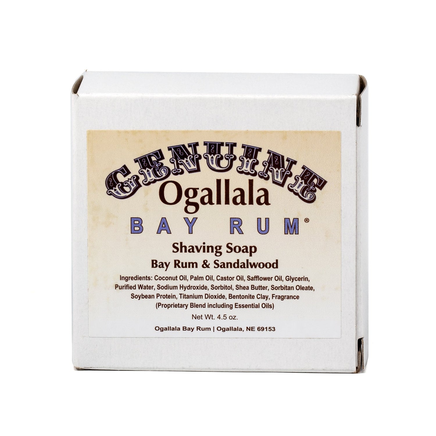 Ogallala Bay Rum and Sandalwood Shaving Soap Shaving Soap Ogallala Bay Rum