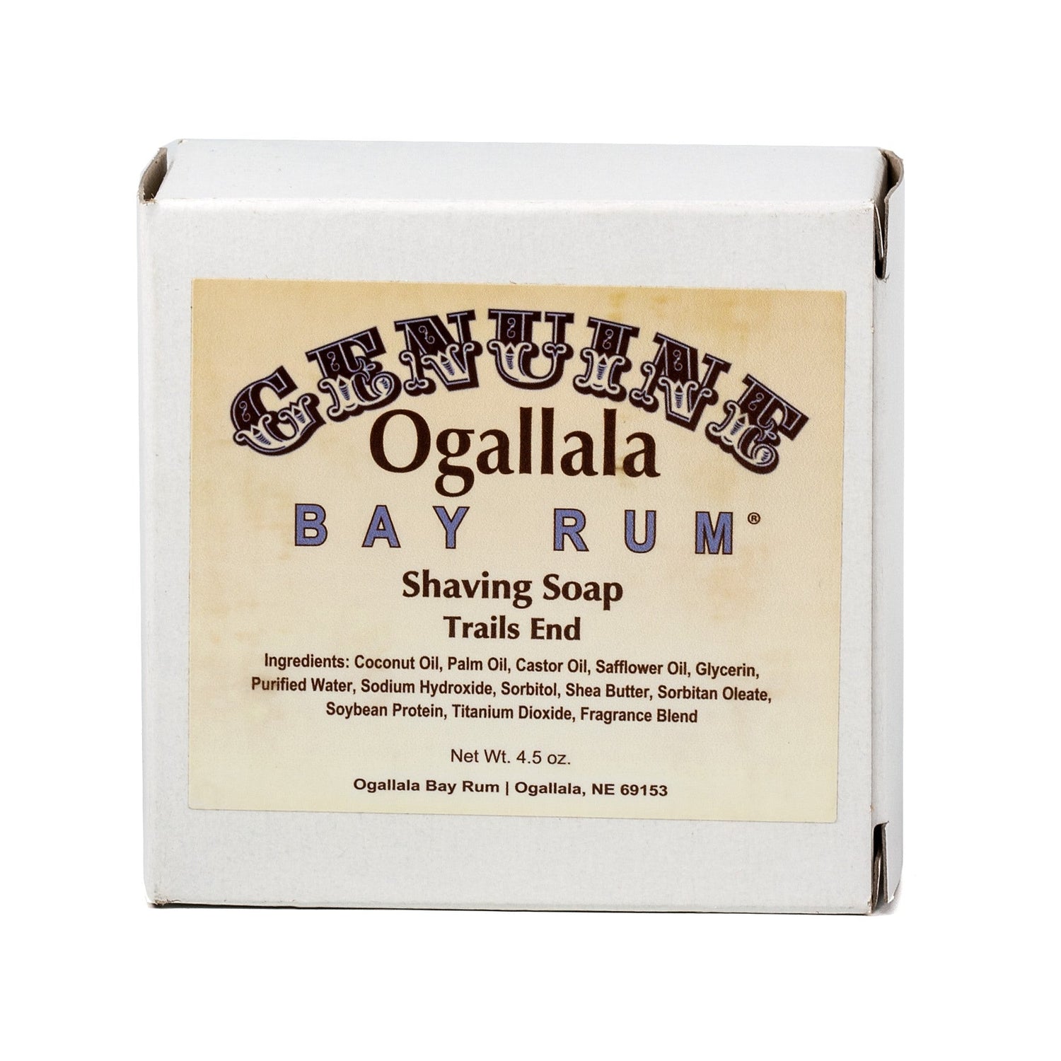 Ogallala Bay Rum and Trails End Shaving Soap Shaving Soap Ogallala Bay Rum