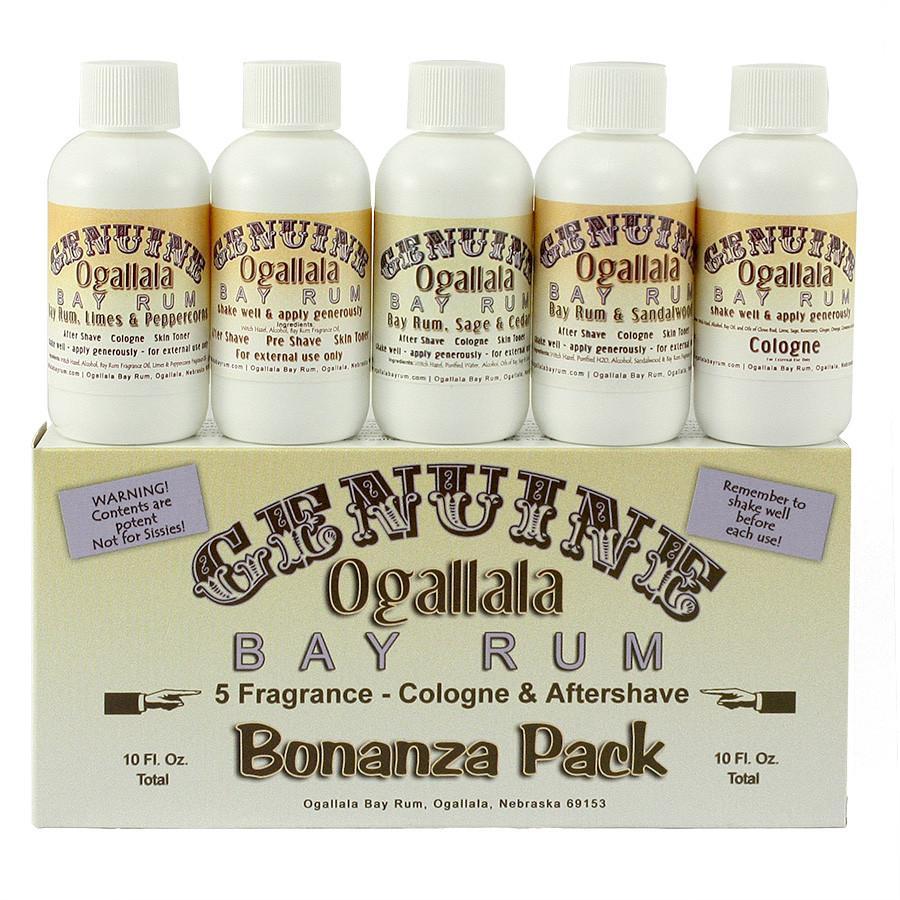 Ogallala Bay Rum Bonanza Cologne and Aftershave Sampler Pack Aftershave Ogallala Bay Rum