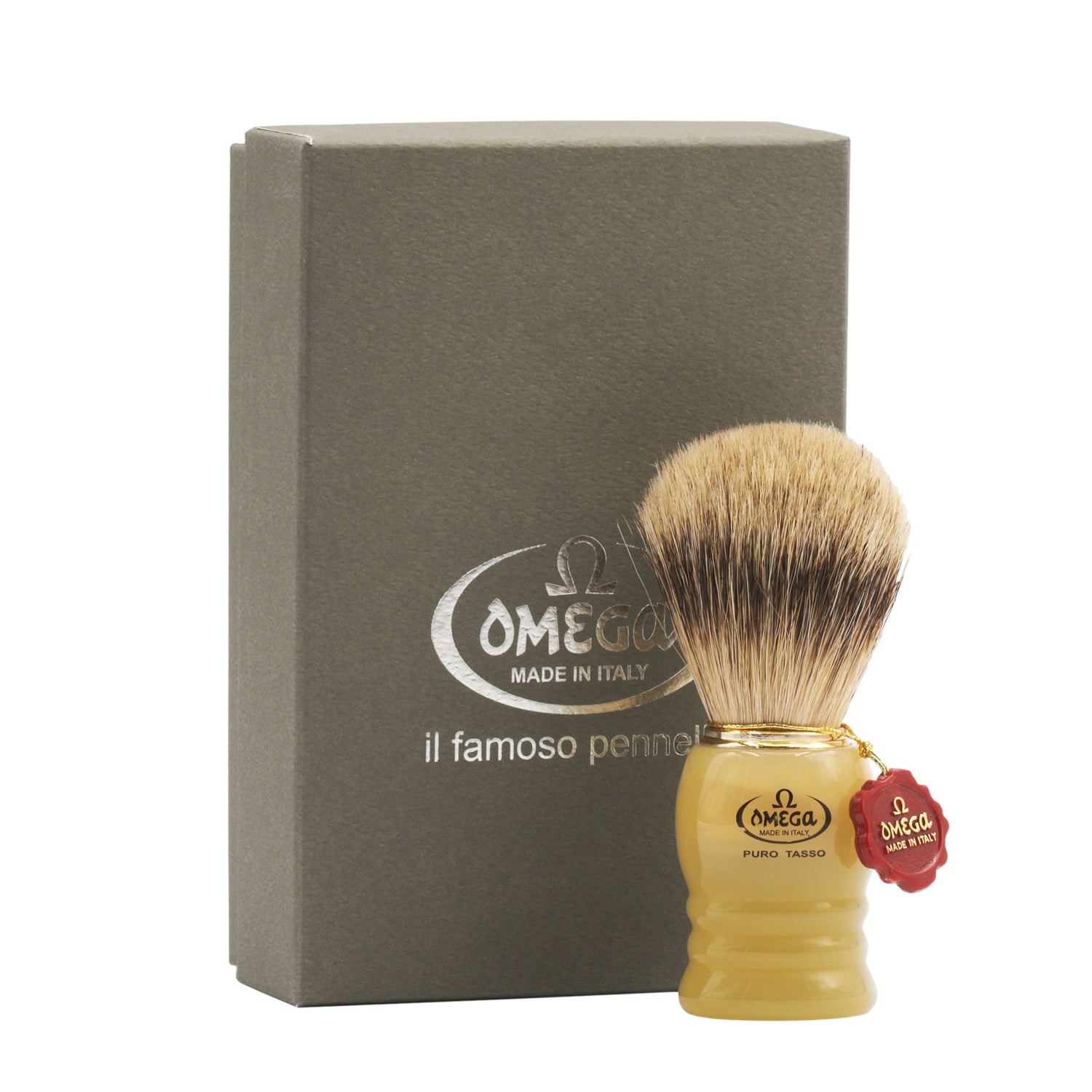 Omega 620 Silvertip Badger Shaving Brush Badger Bristles Shaving Brush Omega