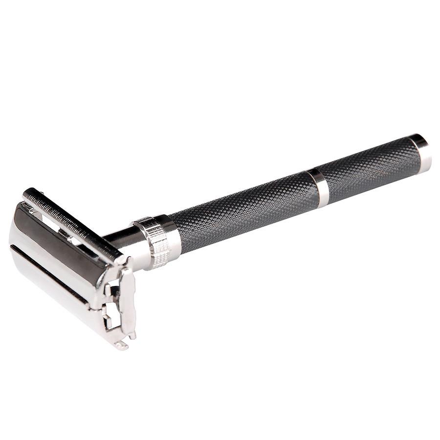 Parker 96R Long Handle Double-Edge Razor, Butterfly Opening Double Edge Safety Razor Parker Razors