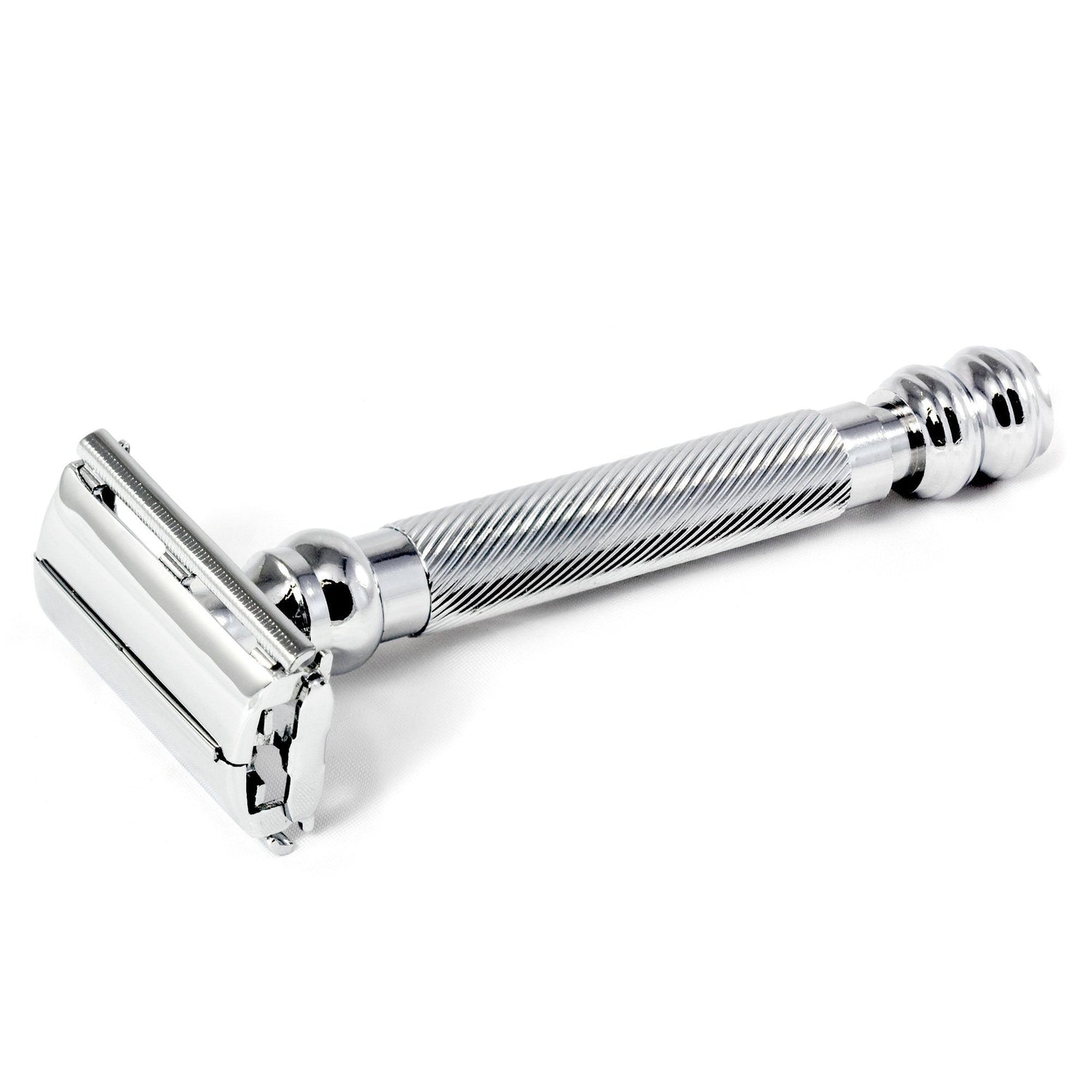 Parker 99R Barberpole Double-Edge Razor, Butterfly Opening Double Edge Safety Razor Parker Razors