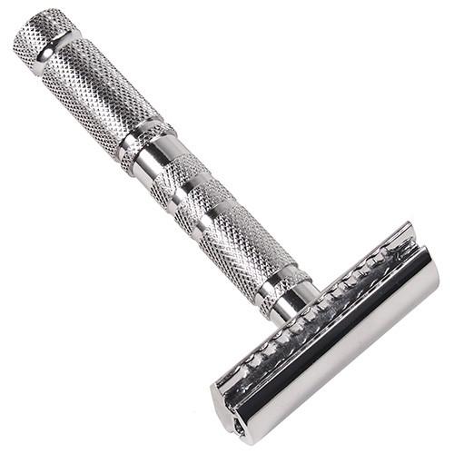 Parker A1R Travel Double-Edge Safety Razor & Leather Case Double Edge Safety Razor Parker Razors