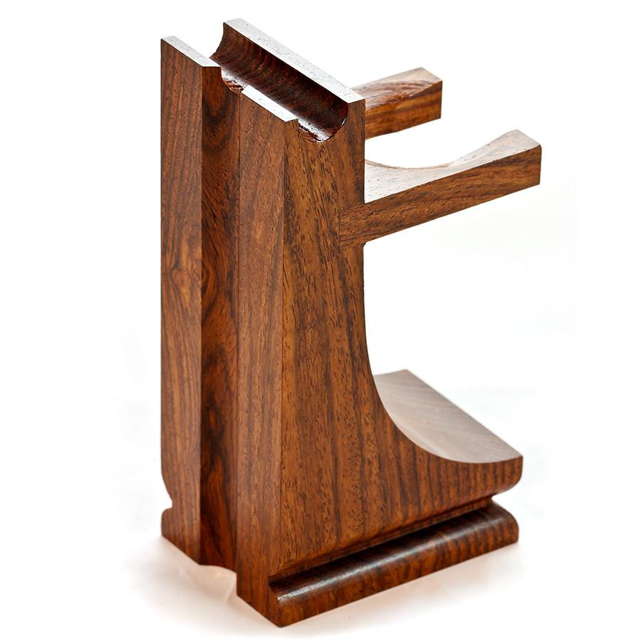Parker Mission Style Wood Stand for Razor and Shaving Brush, Walnut Finish Shaving Stand Parker Razors