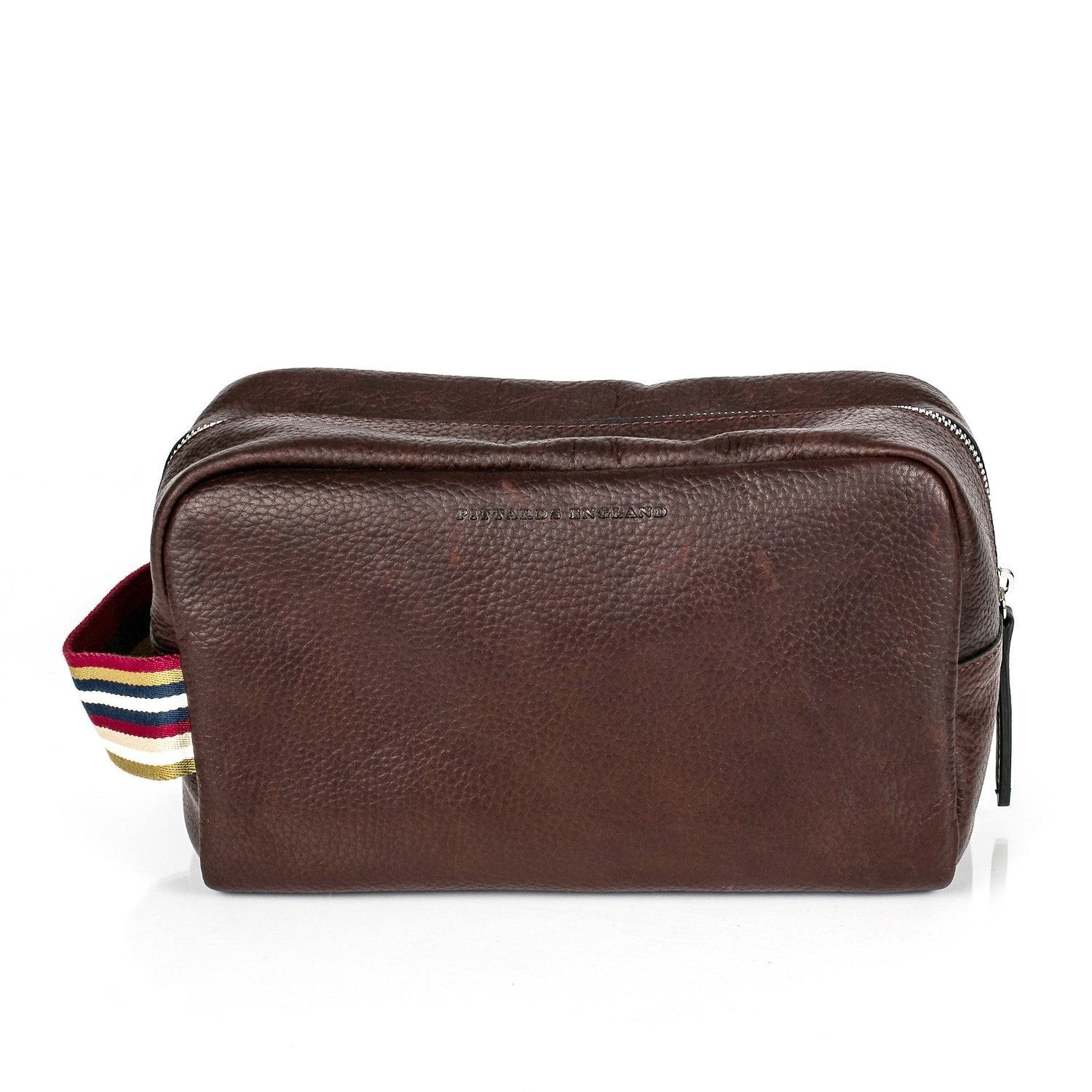 Pittards Dopp Kit, Attacama Leather Grooming Travel Case Pittards
