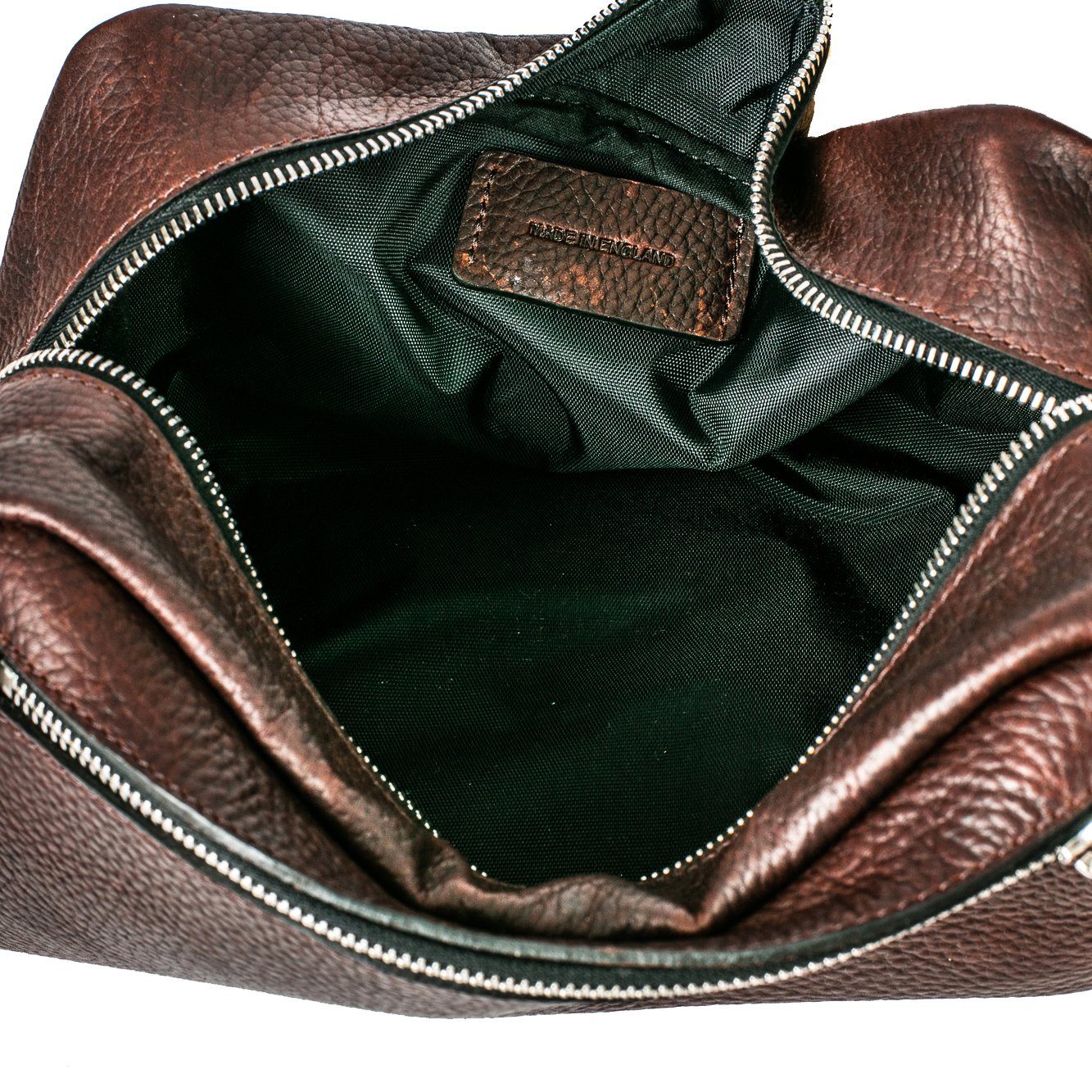 Pittards Dopp Kit, Attacama Leather Grooming Travel Case Pittards