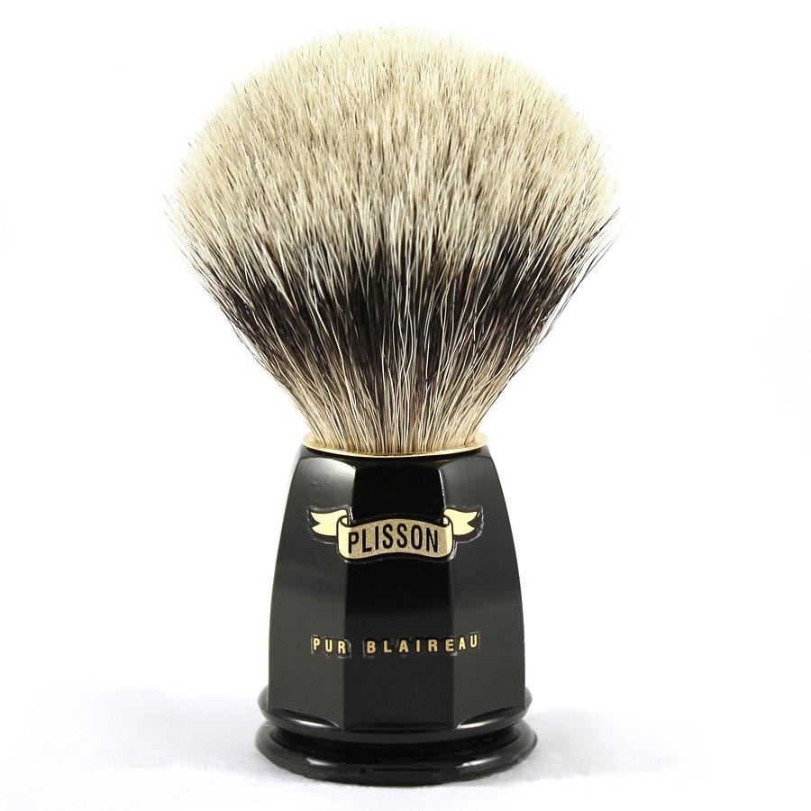 Plisson European White Badger Shaving Brush, Size 10 Badger Bristles Shaving Brush Plisson - Joris