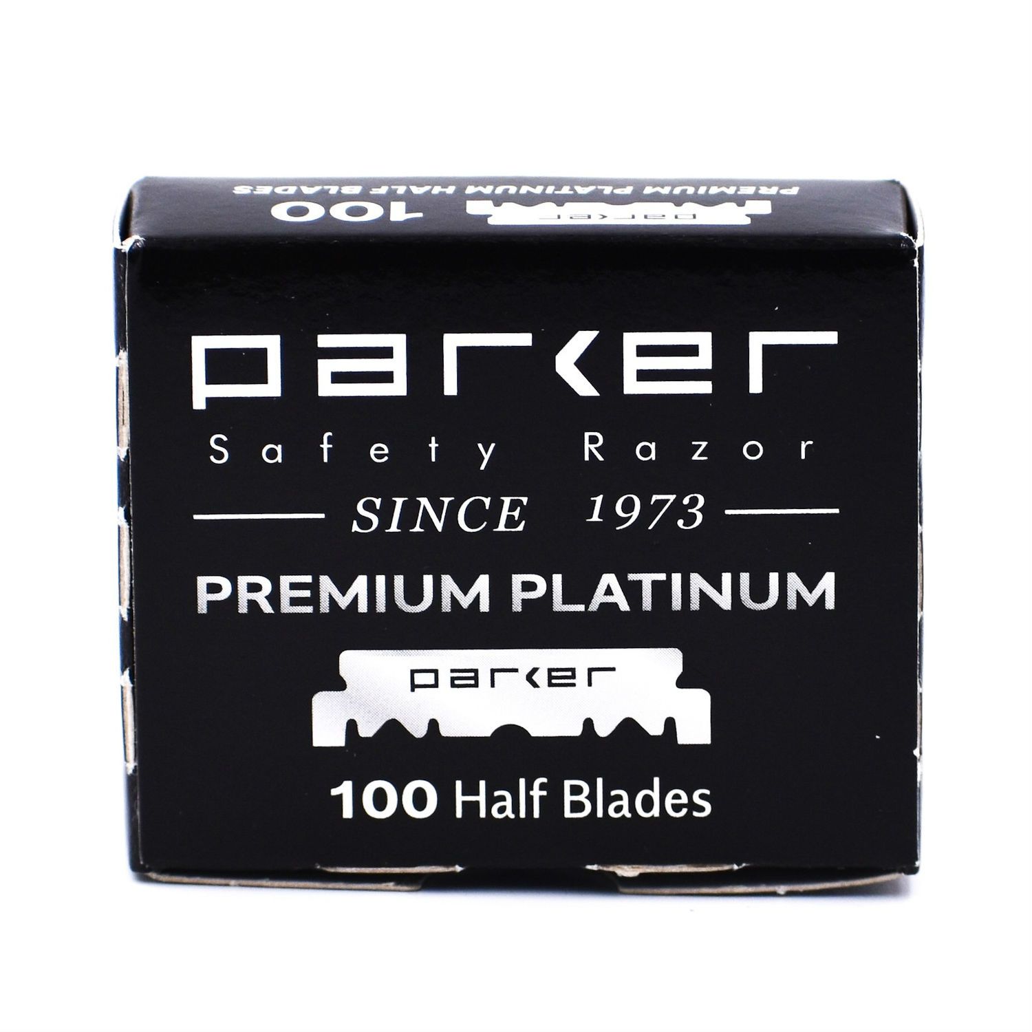 100 Parker Premium Platinum Half Blades Razor Blades Parker Razors