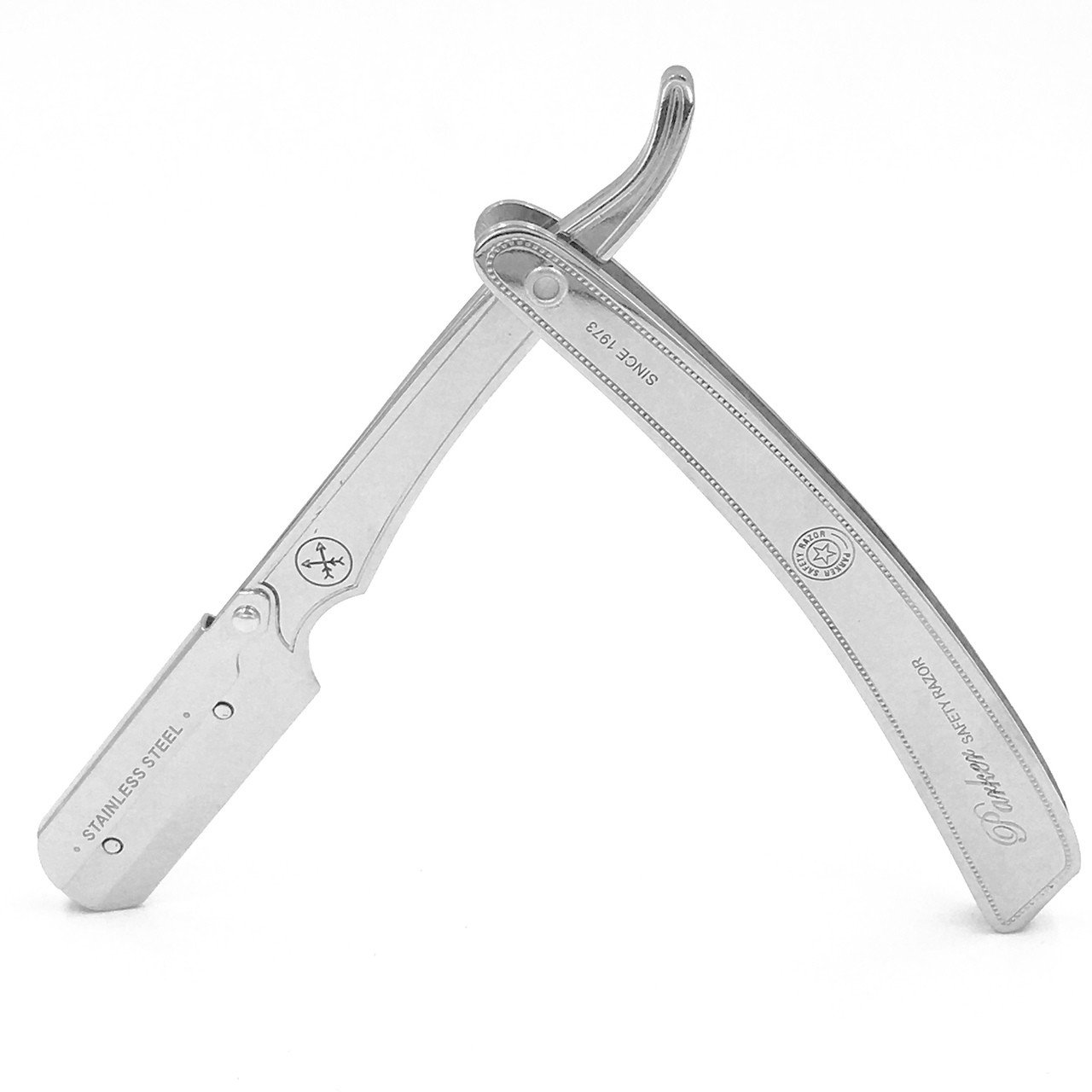 Parker SRX Heavy Duty Stainless Steel Handle Clip Type Barber Straight Razor Straight Razor Parker Razors