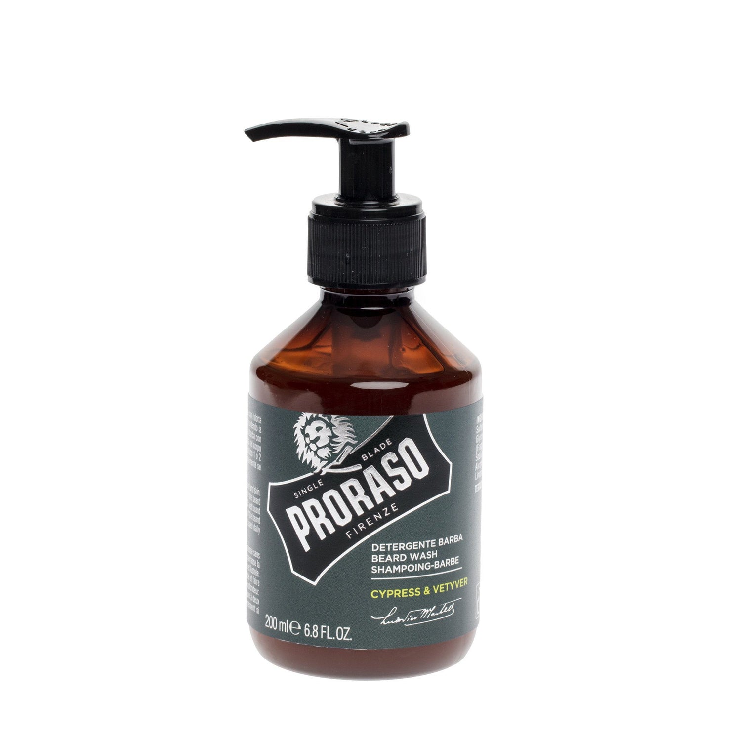 Proraso Beard Shampoo, Cypress & Vetyver Beard Wash Proraso