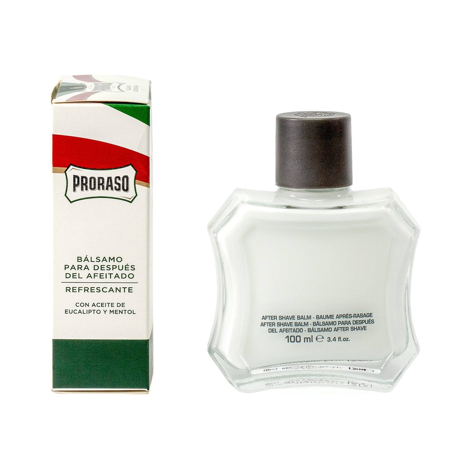 Proraso Green Liquid Cream After Shave Balm with Eucalyptus and Mint Aftershave Balm Proraso