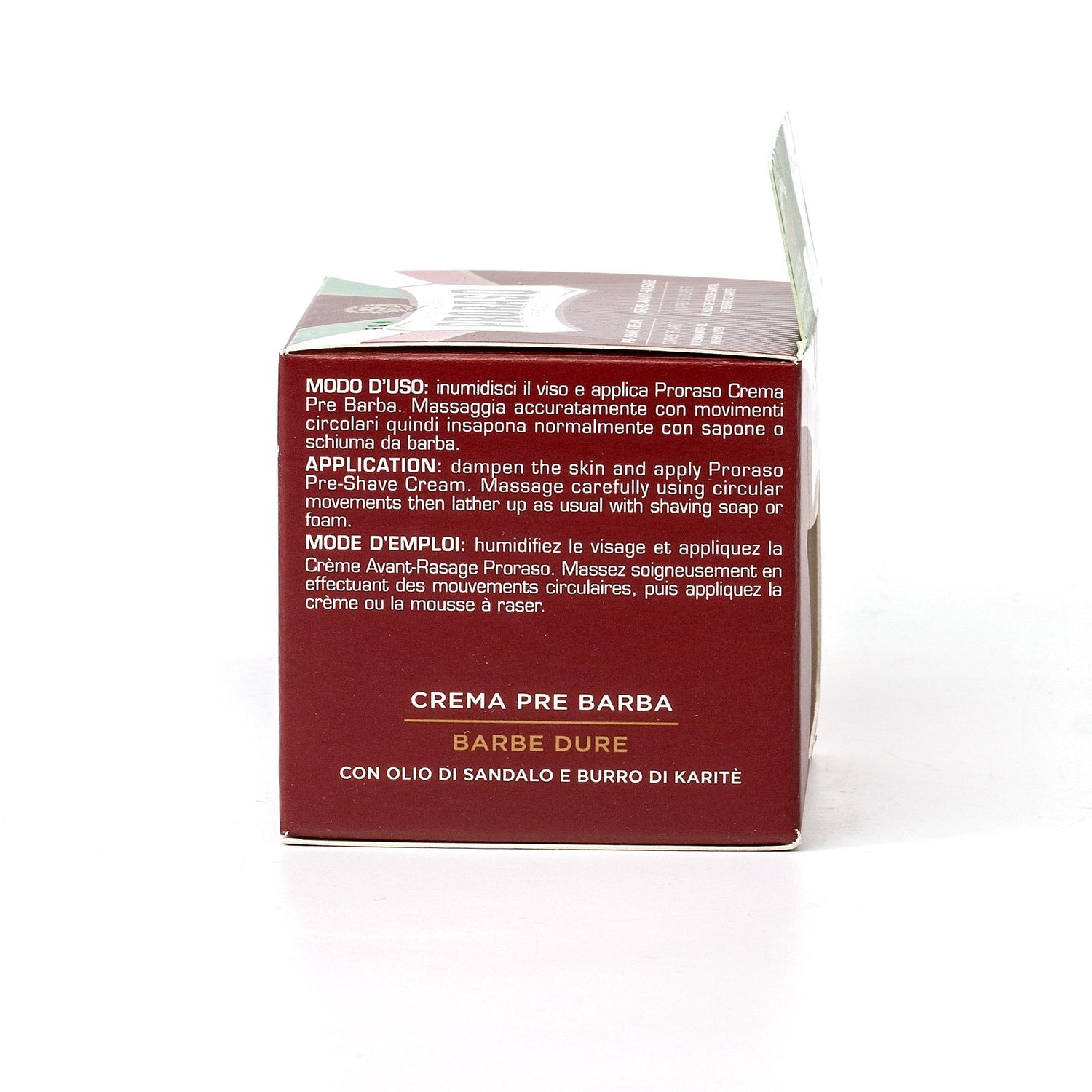 Proraso Red Pre-Post Shave Cream for Coarse Beard with Sandalwood and Shea Butter Pre Shave Proraso