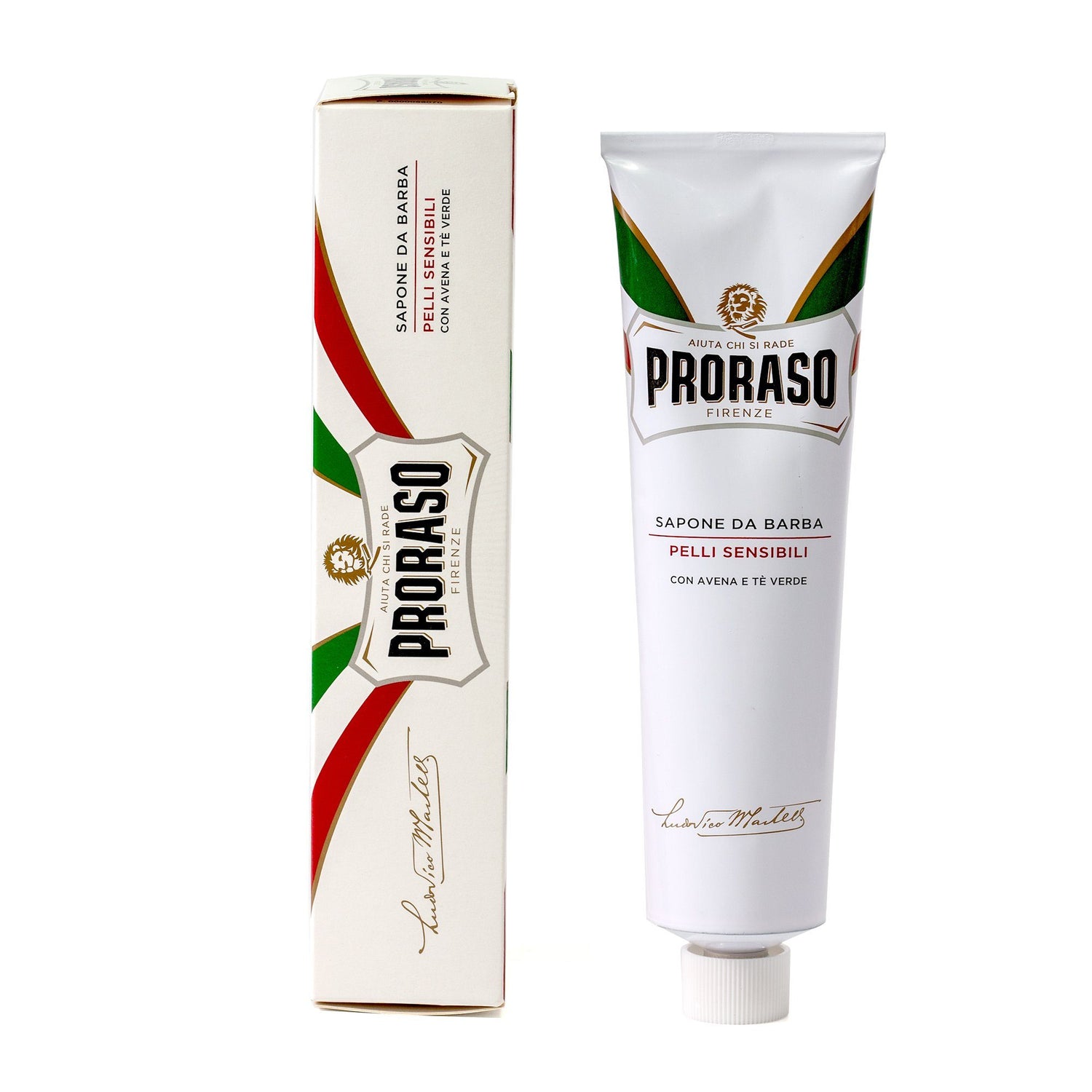 Proraso White Shaving Cream with Green Tea and Oatmeal Shaving Cream Proraso