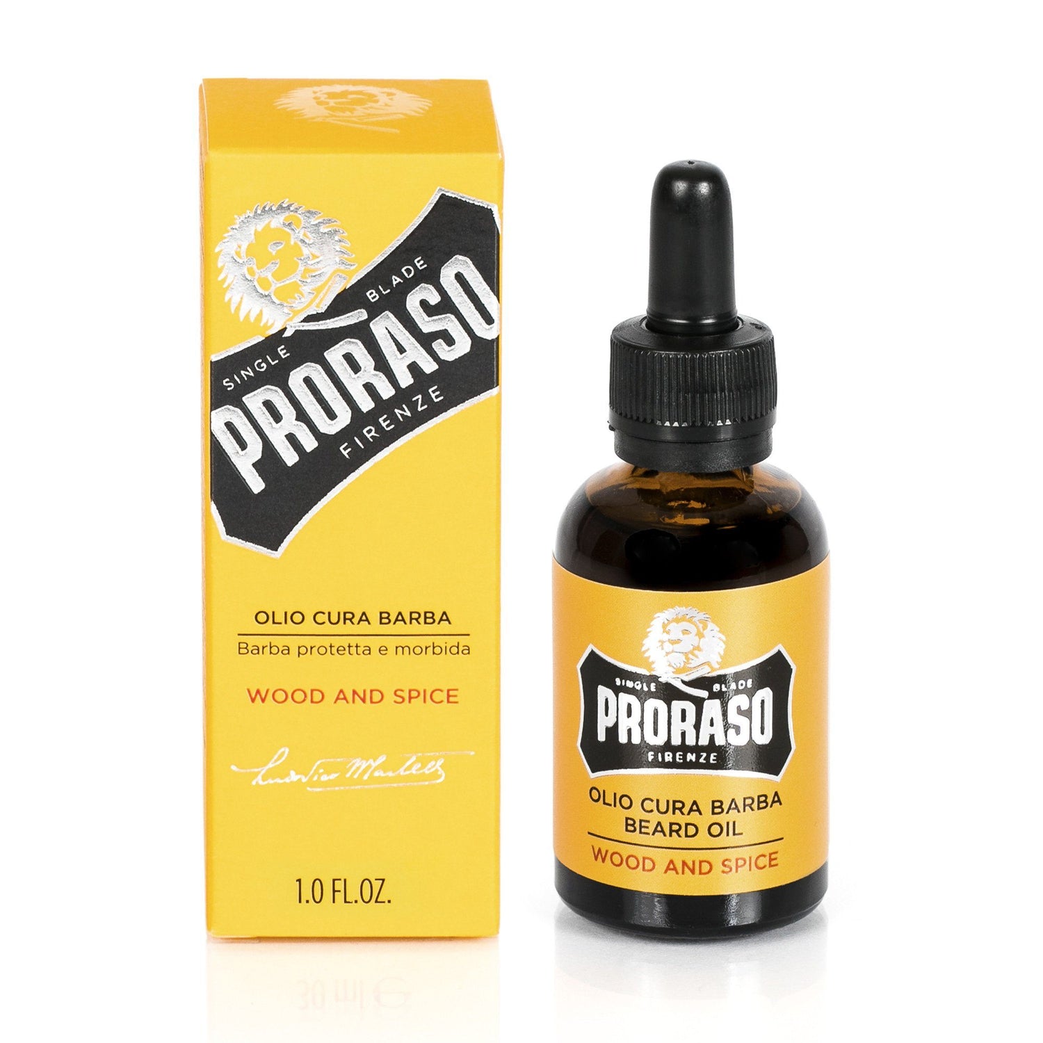 Proraso Beard Oil, Wood and Spice Beard Balm Proraso