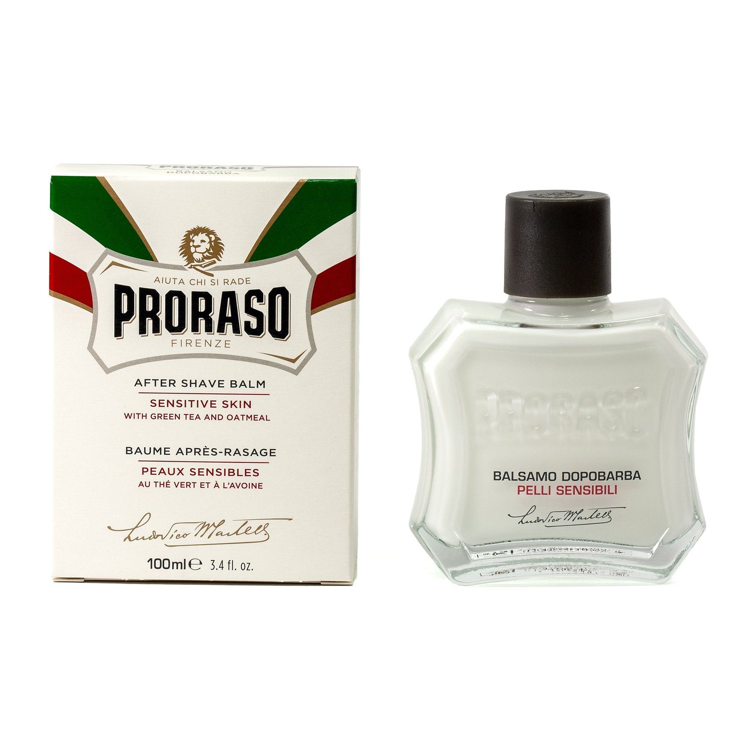 Proraso White Liquid Cream After Shave Balm for Sensitive Skin Aftershave Proraso