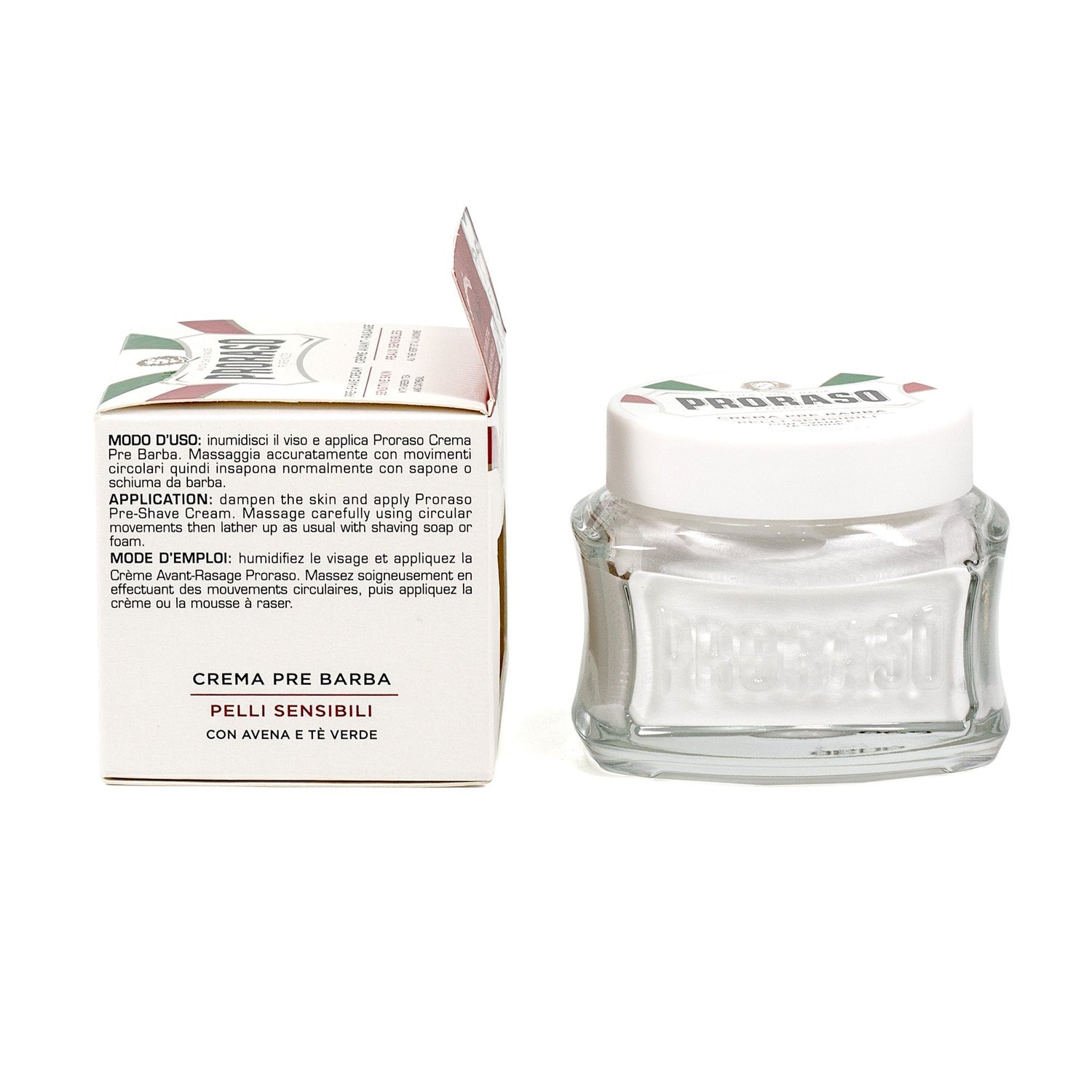 Proraso White Anti-Irritation Pre-Post Shaving Cream for Sensitive Skin Aftershave Remedies Proraso