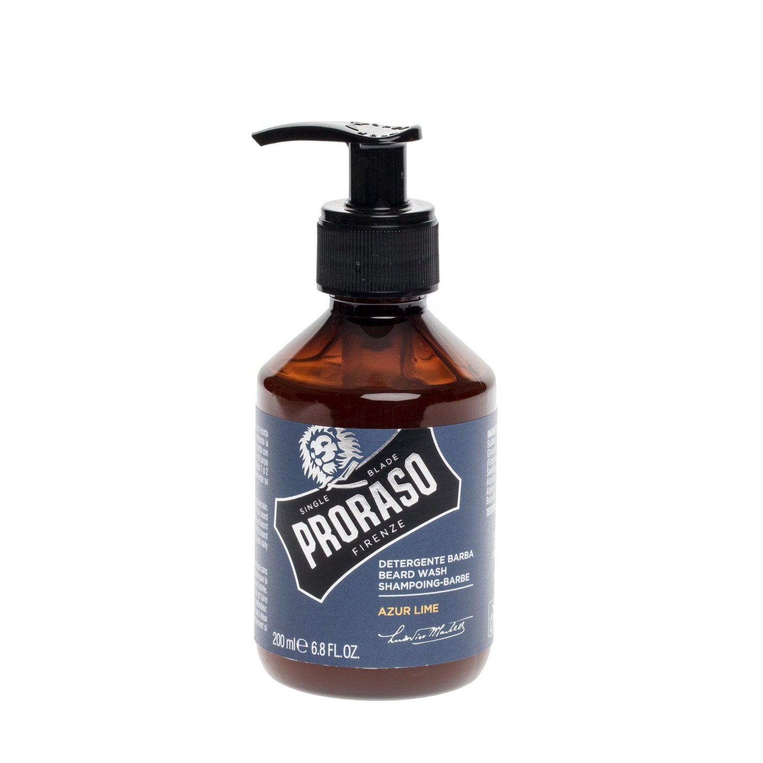 Proraso Beard Shampoo, Azur Lime Beard Wash Proraso