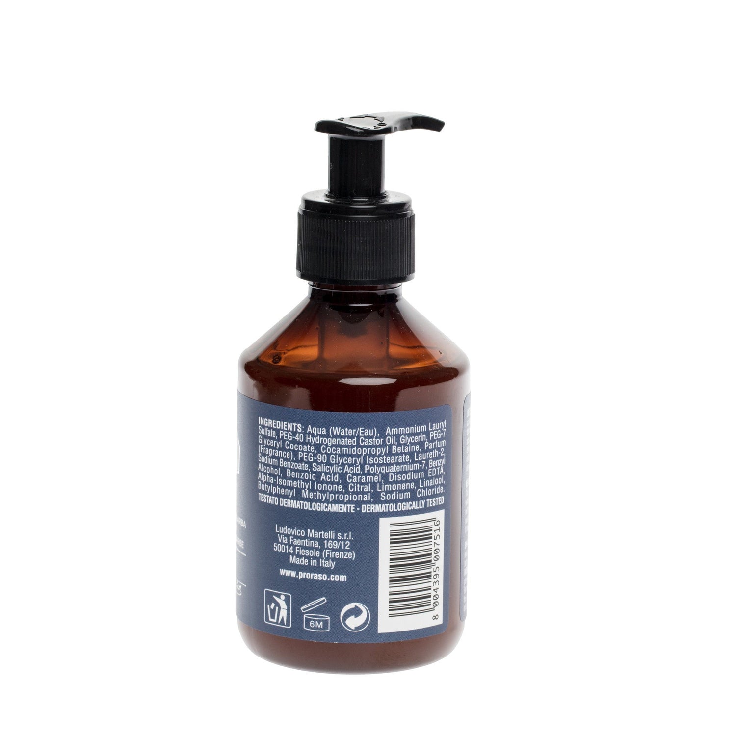 Proraso Beard Shampoo, Azur Lime Beard Wash Proraso