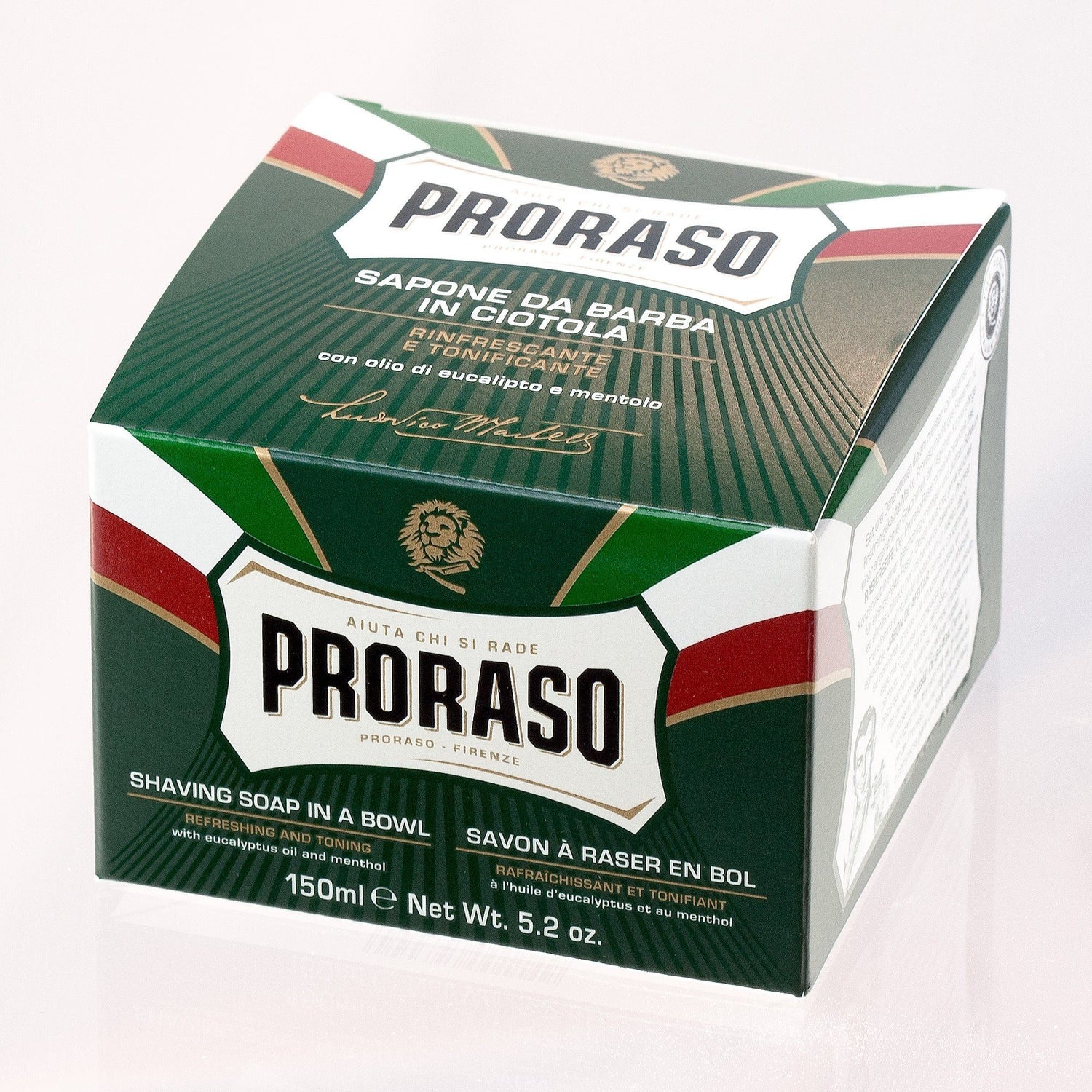 Proraso Green Shaving Soap with Eucalyptus and Menthol Shaving Soap Proraso